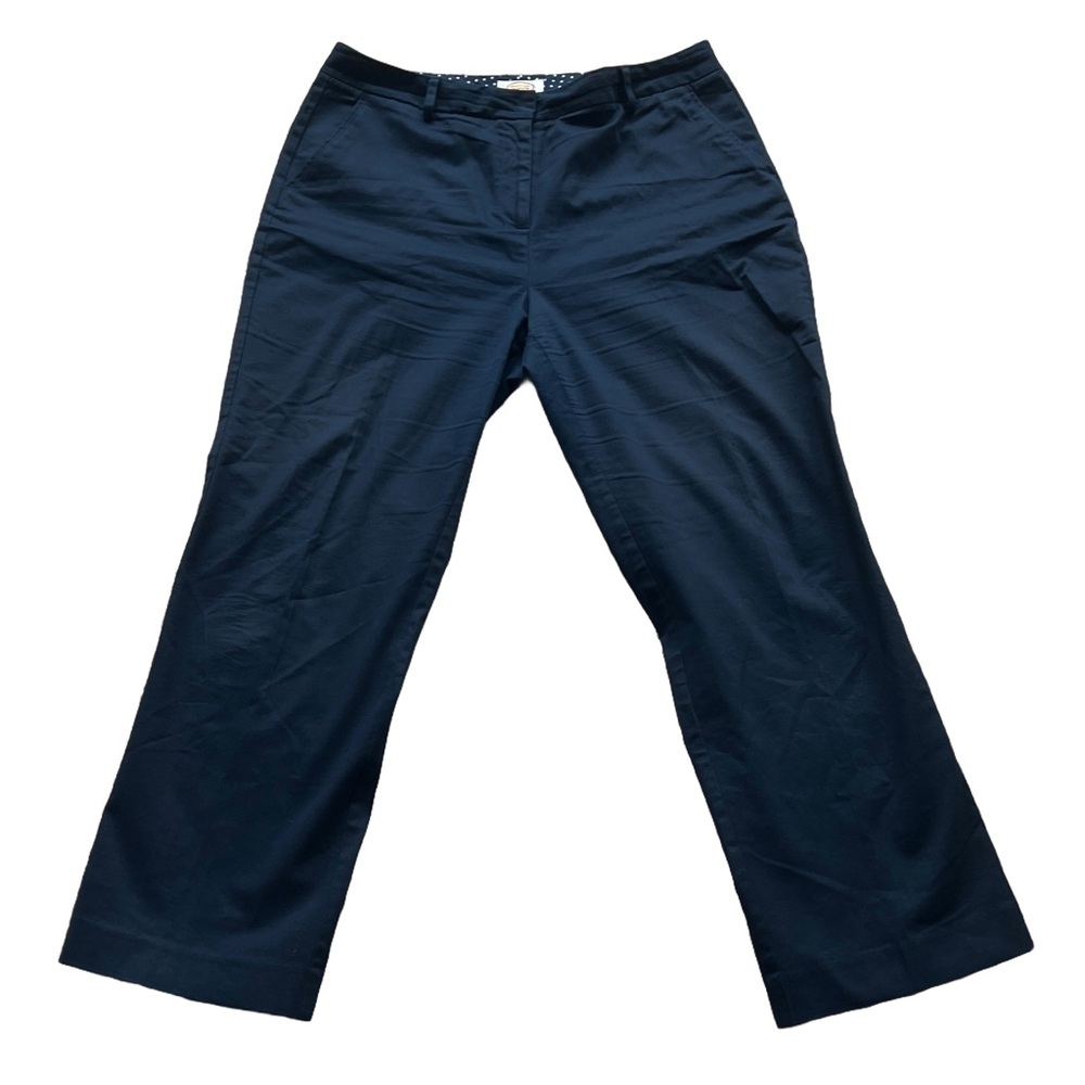 Talbots Navy Cotton Stretch Pants Size 14P